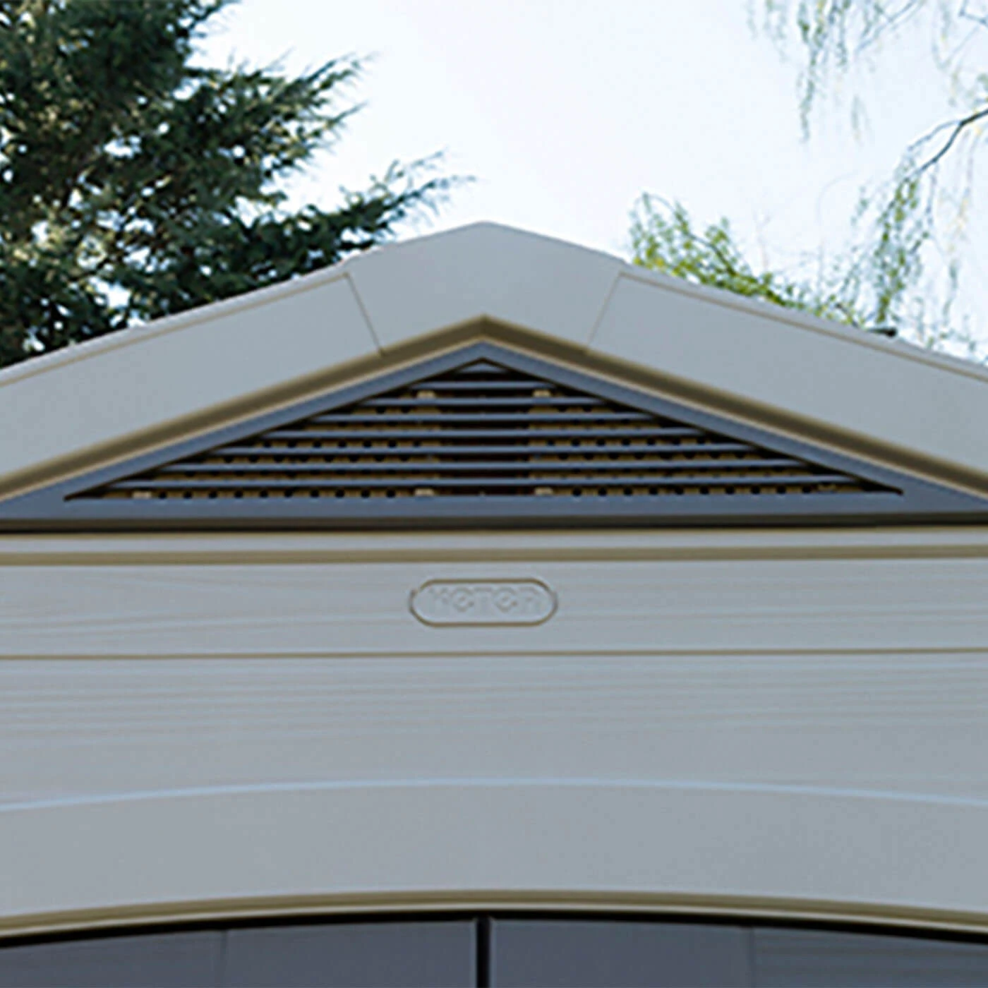 Keter Factor Outdoor Apex Garden Storage Shed 8 X 6 Feet - Beige 6 Keter Factor Outdoor Apex Garden Storage Shed 8 X 6 Feet - Beige - Image 4