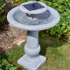 Smart Solar Chatsworth Bird Bath Solar Powered Water Feature -Fresh Gardenly Store 1170528 giant