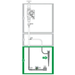 Hozelock Micro Irrigation Stake Adjustable Dripper - 2788 -Fresh Gardenly Store 2788 abc