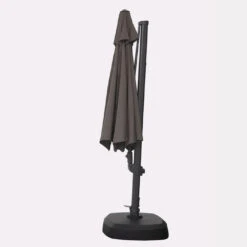 Kettler 3.5m Free Arm Parasol With LEDs And Wireless Speaker In Grey 12 Kettler 3.5m Free Arm Parasol With LEDs And Wireless Speaker In Grey -Fresh Gardenly Store 3 5m free arm parasol Grey 2 1400