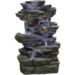 Kelkay Hinoki Springs Water Feature With LEDs -Fresh Gardenly Store 45235L studio giant