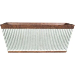 Kelkay Plant Avenue Urban Collection Irondale Trough In Silver -Fresh Gardenly Store 90300 studio giant