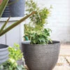 Kelkay Plant Avenue Urban Collection Large Elements Pot Gun Metal Grey -Fresh Gardenly Store 90351GM giant