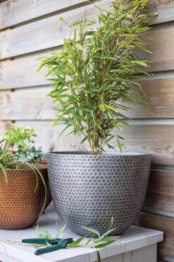 Kelkay Plant Avenue Urban Collection Large Elements Pot Gun Metal Grey -Fresh Gardenly Store 90351GM life giant