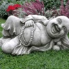Reclining Buddha Garden Ornament - BD16 1 Reclining Buddha Garden Ornament - BD16 -Fresh Gardenly Store BU12 reclining buddha