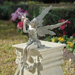 Fairy Of The West Wind Garden Ornament By Design Toscano