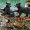 Mischievous Bear Cubs Resin Garden Ornament By Design Toscano
