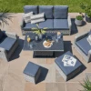 LIFE Hawaii Lounge Sofa Garden Furniture Set - Yacht / Carbon 1 LIFE Hawaii Lounge Sofa Garden Furniture Set - Yacht / Carbon -Fresh Gardenly Store L Hawaii 3 seat lounge yacht carbon