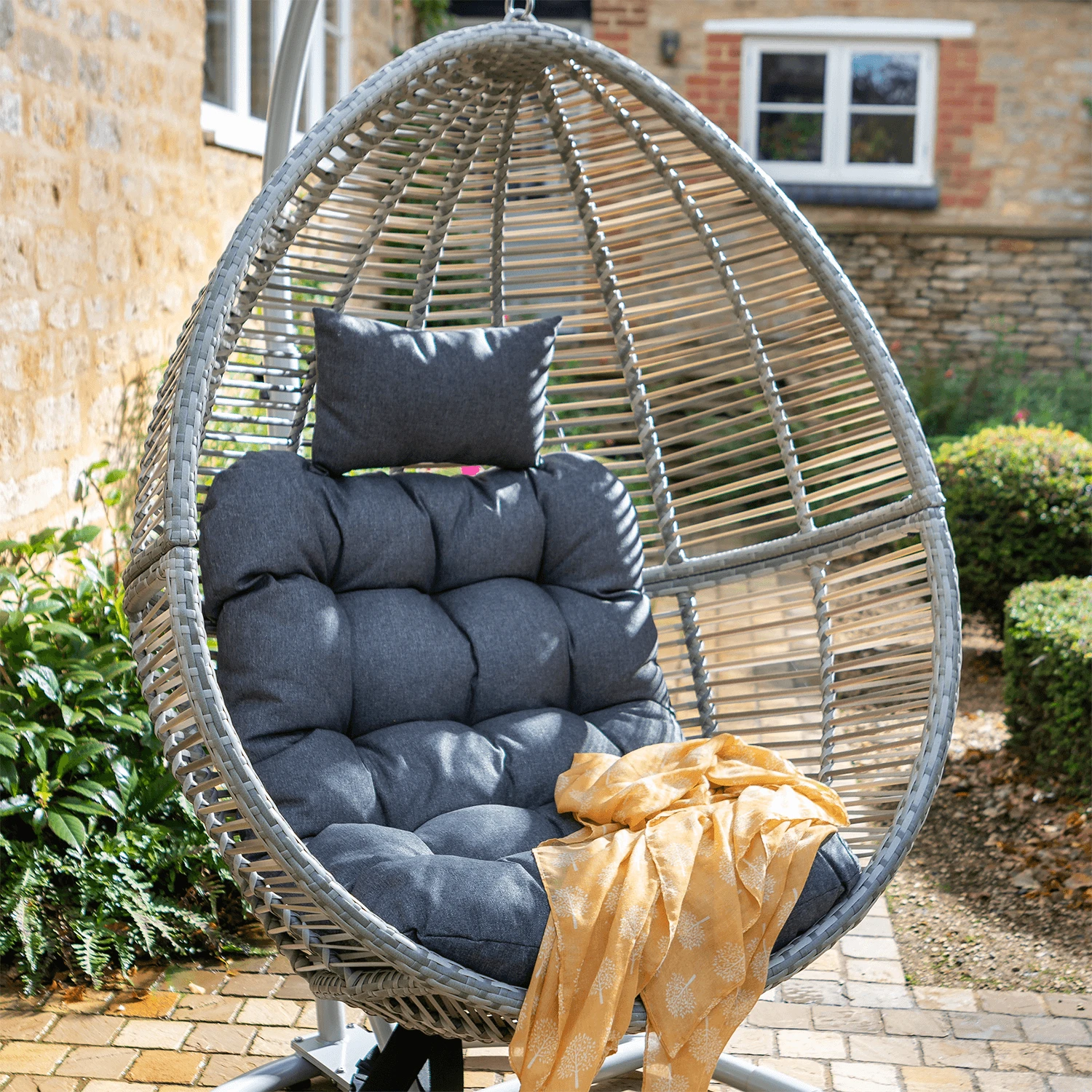 Hartman Heritage / Westbury Cocoon Egg Chair In Ash / Slate 4 Hartman Heritage / Westbury Cocoon Egg Chair In Ash / Slate - Image 2