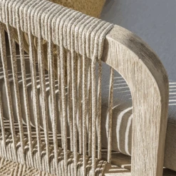 Kettler Cora Rope Arm Chair (pair) -Fresh Gardenly Store L Kettler Cora arm chair detailing