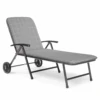 Kettler Novero Sunlounger With Cushion In Slate
