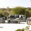 Kettler Palma Luxe 3 Seat Sofa Set In White Wash