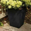 Stewart 40cm Diameter Tall Square Basalt Planter -Fresh Gardenly Store L Stewart 40cm sqaure tall basalt planter