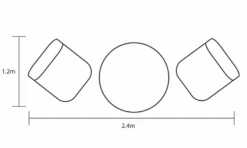 Hartman Vienna Bistro Set In Xerix/Slate -Fresh Gardenly Store L Vienna bistro dimensions