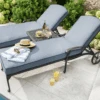 Hartman Amalfi Lounger Duet Set In Antique Grey / Platinum -Fresh Gardenly Store L amalfi lounger duet antique grey