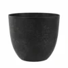 Artstone Pot Bola Black Large 1 Artstone Pot Bola Black Large -Fresh Gardenly Store L artstone pot bola black large