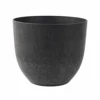 Artstone Pot Bola Black Medium -Fresh Gardenly Store L artstone pot bola black medium