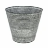Ribbed Galvanised Planter Large -Fresh Gardenly Store L galvanised planter large