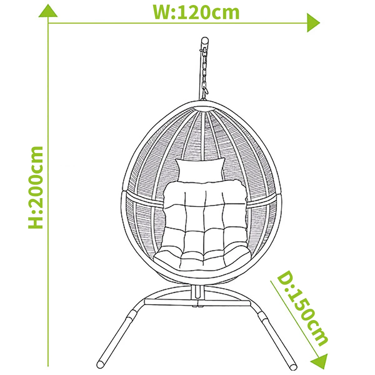 Hartman Heritage / Westbury Cocoon Egg Chair In Ash / Slate 5 Hartman Heritage / Westbury Cocoon Egg Chair In Ash / Slate - Image 3