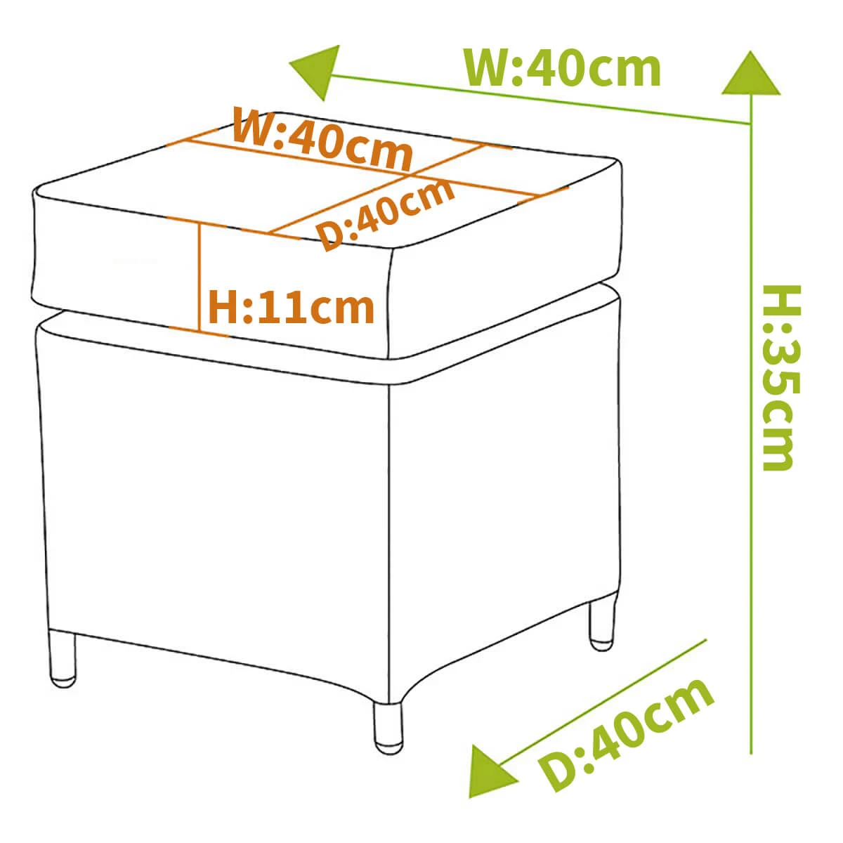 Hartman Heritage Stool With Cushion Beech / Dove 5 Hartman Heritage Stool With Cushion Beech / Dove - Image 3