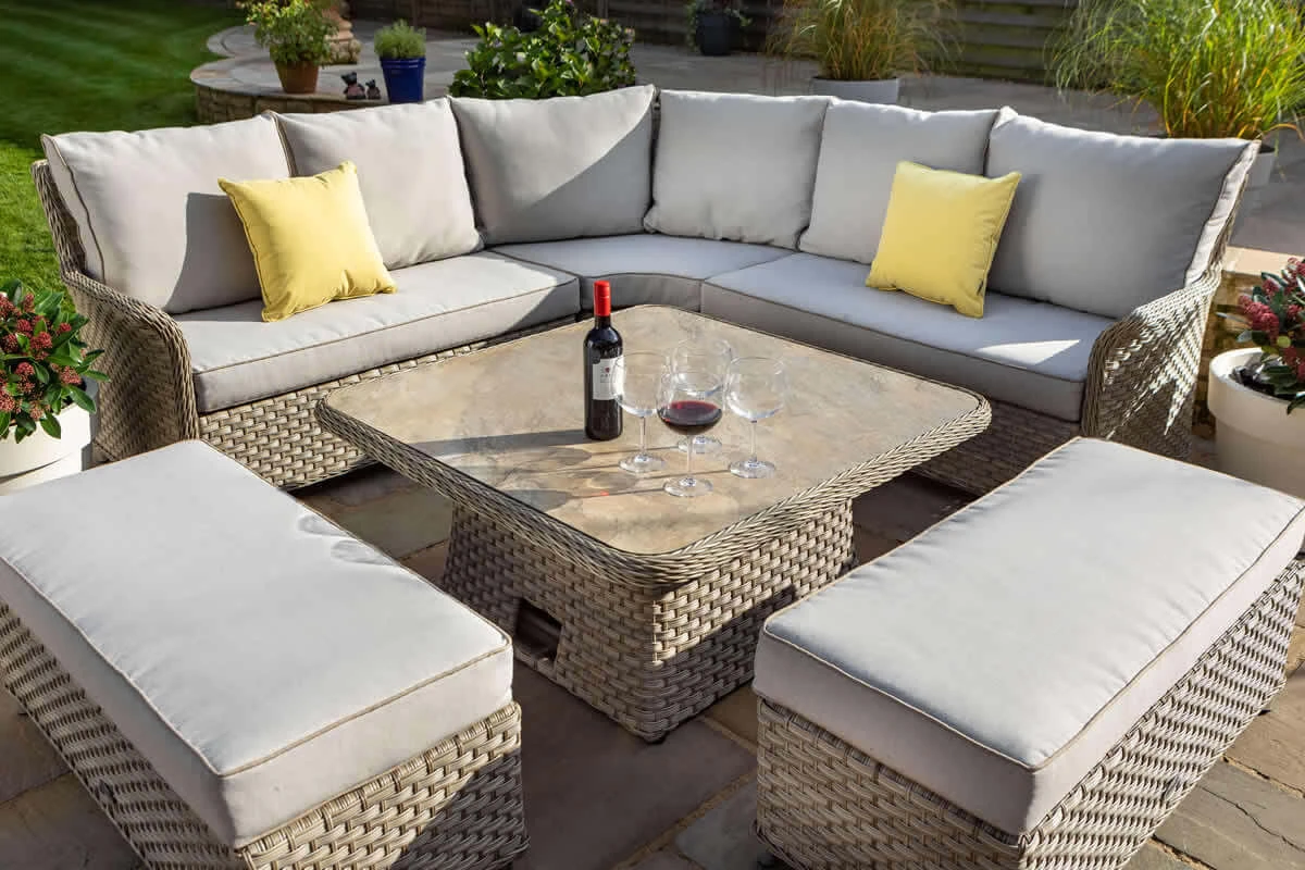 Hartman Heritage Grand Tuscan Square Corner Sofa Set In Beech / Dove 5 Hartman Heritage Grand Tuscan Square Corner Sofa Set In Beech / Dove - Image 3