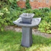 Solar Powered Water Feature - Pagoda Bird Bath -Fresh Gardenly Store Pagoda giant
