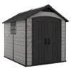Keter Premier 759 Outdoor Apex Garden Storage Shed 7.5 X 9 Feet- Grey