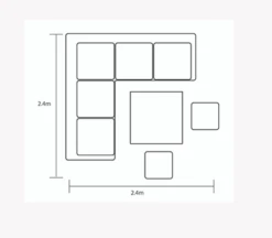 Hartman Westbury Square Corner Sofa Lounge Set In Beech / Dove 7 Hartman Westbury Square Corner Sofa Lounge Set In Beech / Dove -Fresh Gardenly Store Westbury square set 1