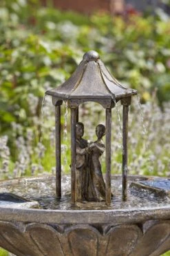 Solar Powered Water Feature - Dancing Couple -Fresh Gardenly Store dancing couple fountain2
