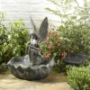 Solar Powered Fairy Leaf Fountain -Fresh Gardenly Store fairy leaf giant