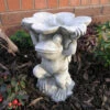 Frog Petal Dish Garden Ornament - AN9 -Fresh Gardenly Store frog petal stone dish ornament