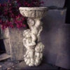 Climbing Cherub Birdbath Stone -Fresh Gardenly Store g ba27