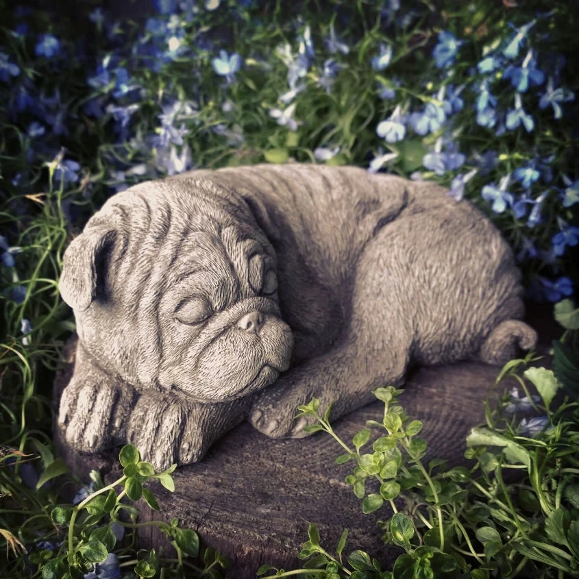 Pug Stone Ornament 3 Pug Stone Ornament