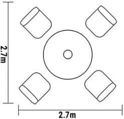 Hartman Heritage Tuscan 4 Seater Dining Set In Ash / Slate 9 Hartman Heritage Tuscan 4 Seater Dining Set In Ash / Slate -Fresh Gardenly Store hartman heritage 4 seat footprint