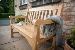 Heritage Oak 4ft Garden Bench - 2 Seater