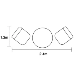 Hartman Heritage Tuscan Bistro Set In Ash / Slate -Fresh Gardenly Store heritage bistro footprint large