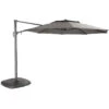 Kettler 3.3m Free Arm Grey Frame / Grey Taupe Canopy Parasol (with LED Lights And Wireless Speaker)