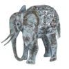 Metal Silhouette Elephant - Solar Powered