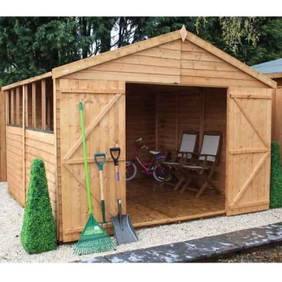 10 X 10 Overlap Double Door Apex Wooden Garden Shed 3 10 X 10 Overlap Double Door Apex Wooden Garden Shed