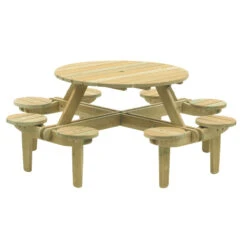Pine FSC Gleneagles 8 Seater Picnic Table By Alexander Rose 8 Pine FSC Gleneagles 8 Seater Picnic Table By Alexander Rose -Fresh Gardenly Store l 306 Cutout
