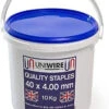 10Kg Tub Of Galvanised Fencing Staples, 40 X 4mm -Fresh Gardenly Store l 41BLs6JB LL. AC