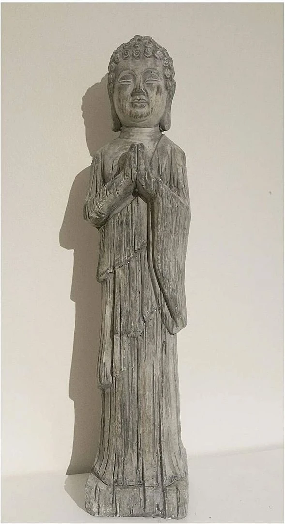 Standing Buddha - Stone Effect Finish 3 Standing Buddha - Stone Effect Finish