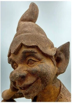 Sitting Pixie Garden Ornament - Cold Cast Iron -Fresh Gardenly Store l 61MZImAV1WL. AC SL1020 1