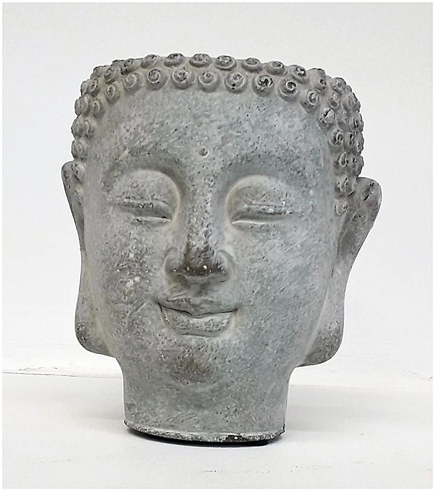 Buddha Head Planter - Stone Effect 3 Buddha Head Planter - Stone Effect