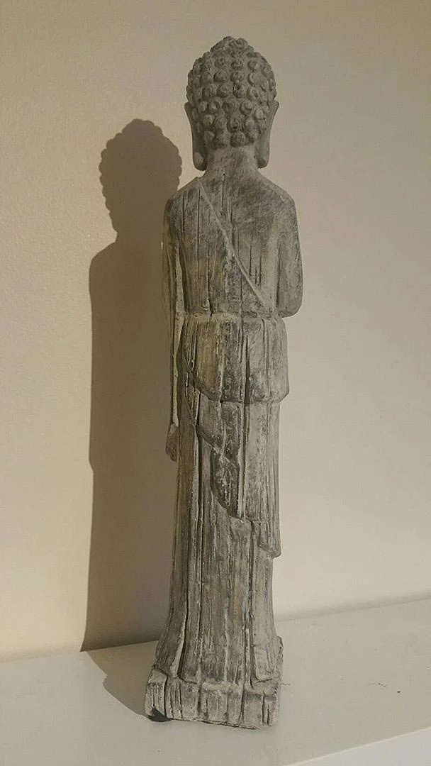 Standing Buddha - Stone Effect Finish 5 Standing Buddha - Stone Effect Finish - Image 3