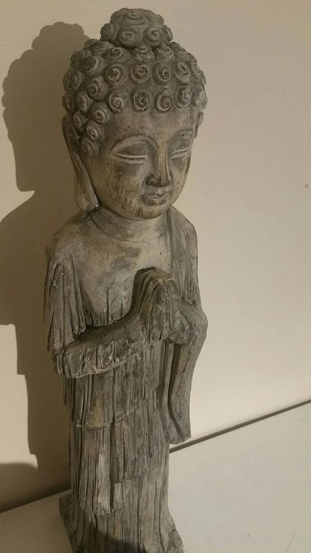 Standing Buddha - Stone Effect Finish 4 Standing Buddha - Stone Effect Finish - Image 2