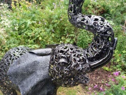Standing Filigree Metal Elephant Sculpture Garden Ornament - 1.2m (4ft) 11 Standing Filigree Metal Elephant Sculpture Garden Ornament - 1.2m (4ft) -Fresh Gardenly Store l AN181 5