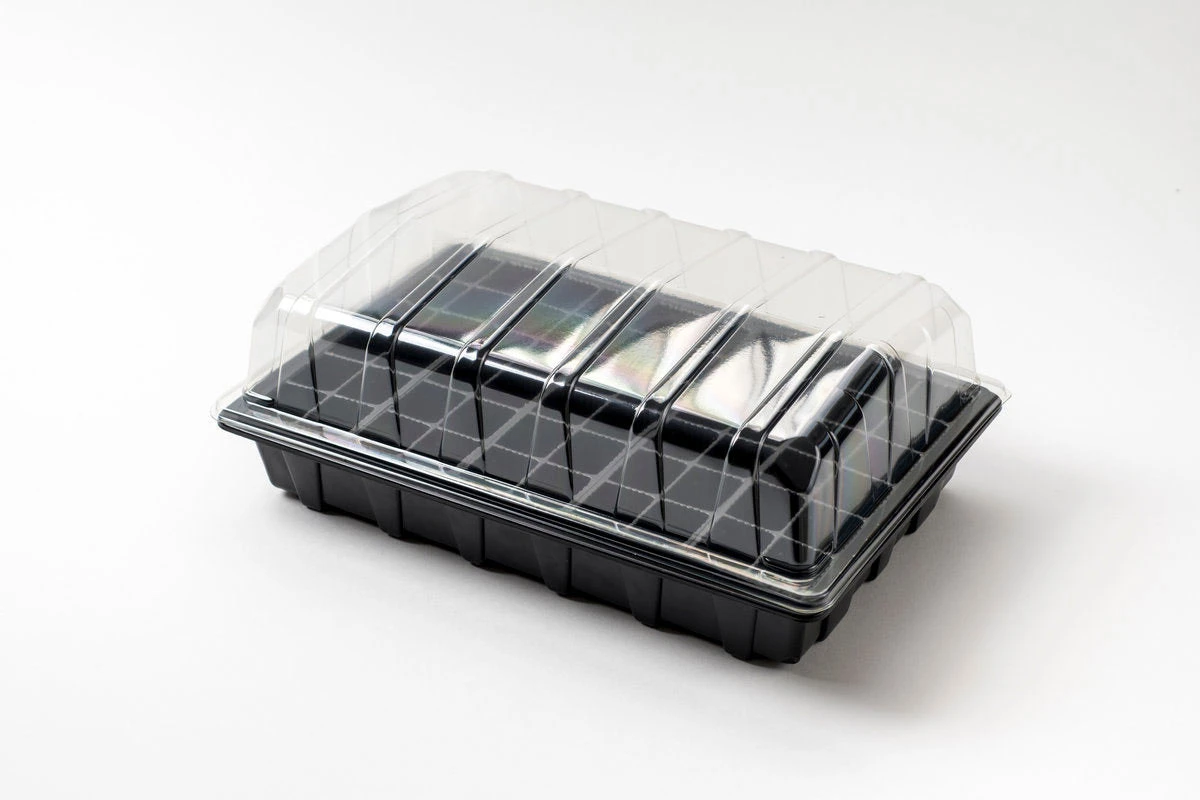 Nutleys 60 Cell Full Size Seed Propagator Set - Tray: Without Holes 3 Nutleys 60 Cell Full Size Seed Propagator Set - Tray: Without Holes