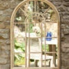 Stone Effect Steel Victorian Style Wall Mirror -Fresh Gardenly Store l B00HVU7I5W