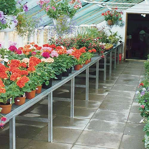Heavy Duty Greenhouse Benching - Single Tier - 24" Wide 3 Heavy Duty Greenhouse Benching - Single Tier - 24" Wide